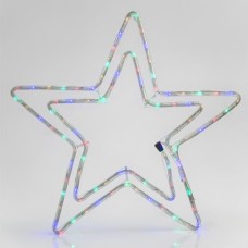 Χριστουγεννιάτικo Αστέρι από φωτοσωλήνα LED με πρόγραμμα πολύχρωμο φως | Eurolamp | 600-20106